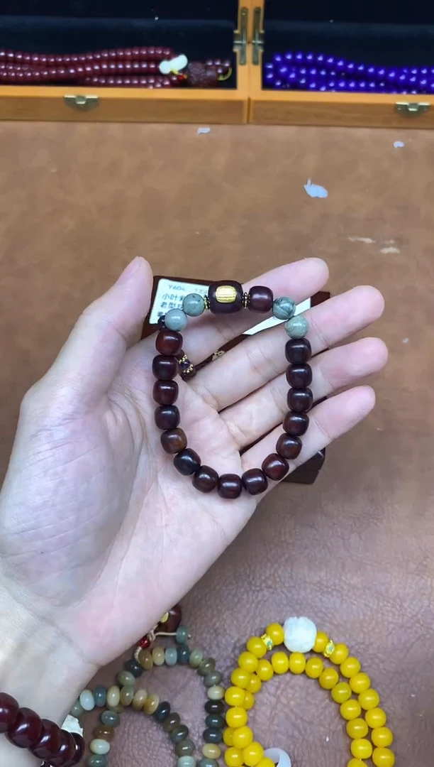 菩提根/象牙果手串精挑搭配手串 无礼盒 Y604