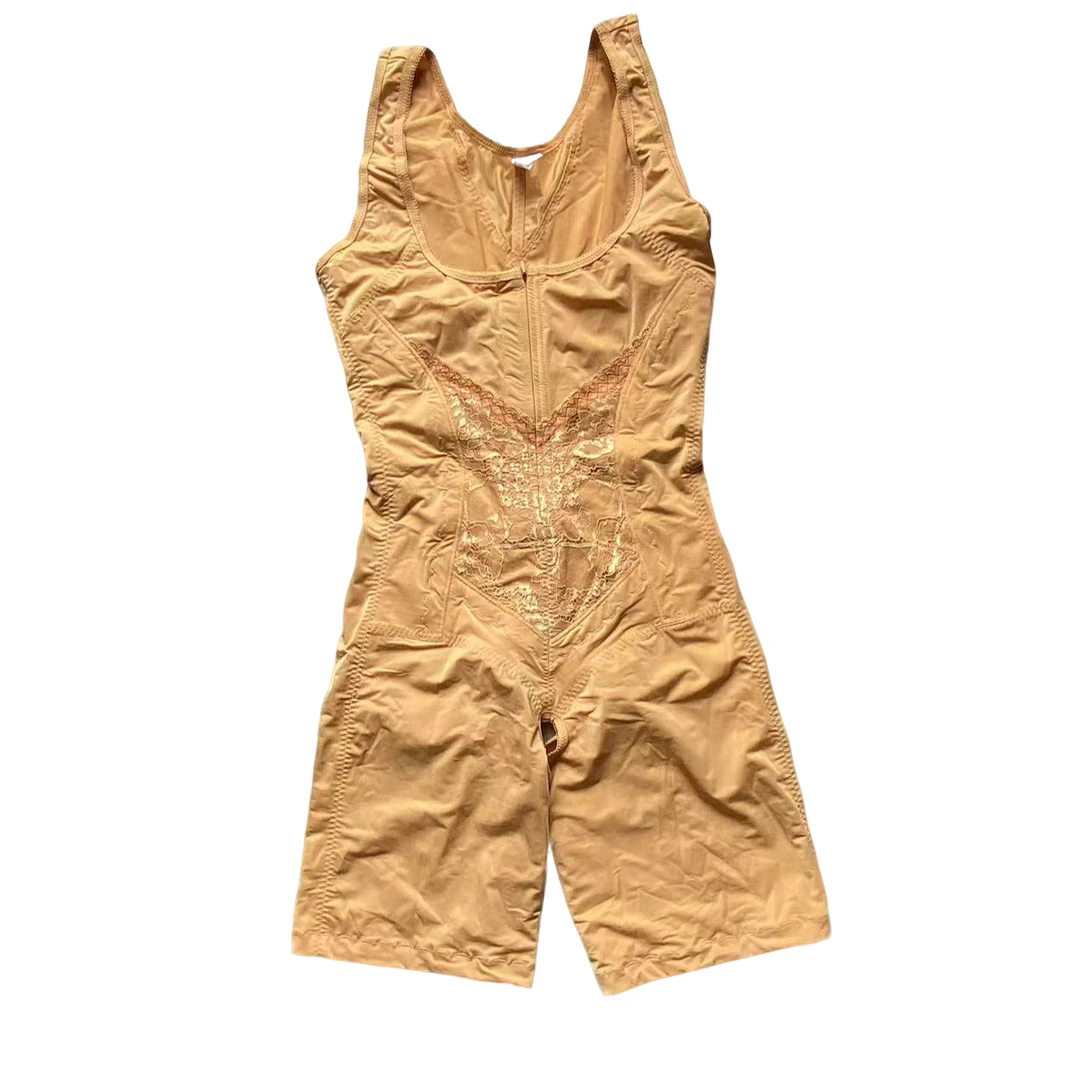 907拉链平角开档款连体衣显瘦提臀修身