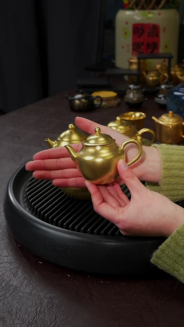 【闪购商品】杯【宜景窑光面金】小秋水金壶