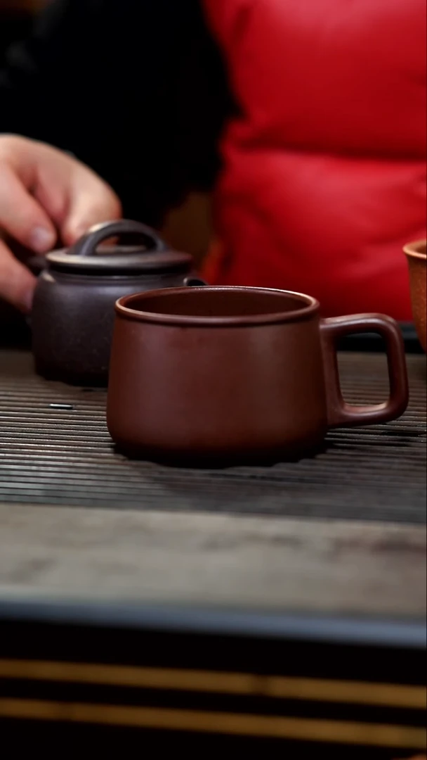 【闪购商品】紫砂茶壶03-底槽清把手小马克杯