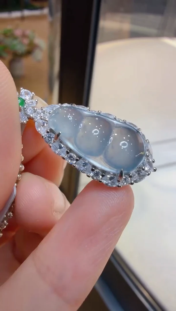 吊坠(不含链)银S925镶嵌翡翠多样性团购发一件