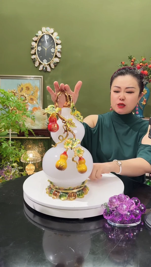 琉璃珐琅彩 五福临门