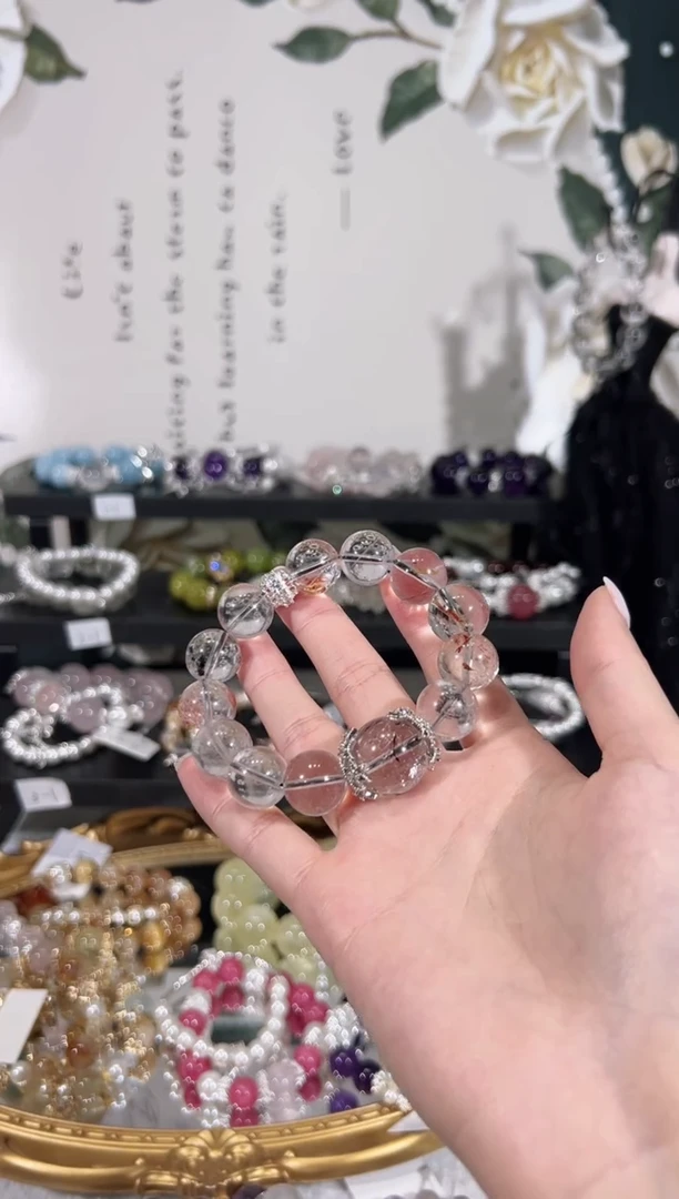 【闪购商品】水晶手链未镶嵌天然水晶默认微瑕 多样性发货发起一