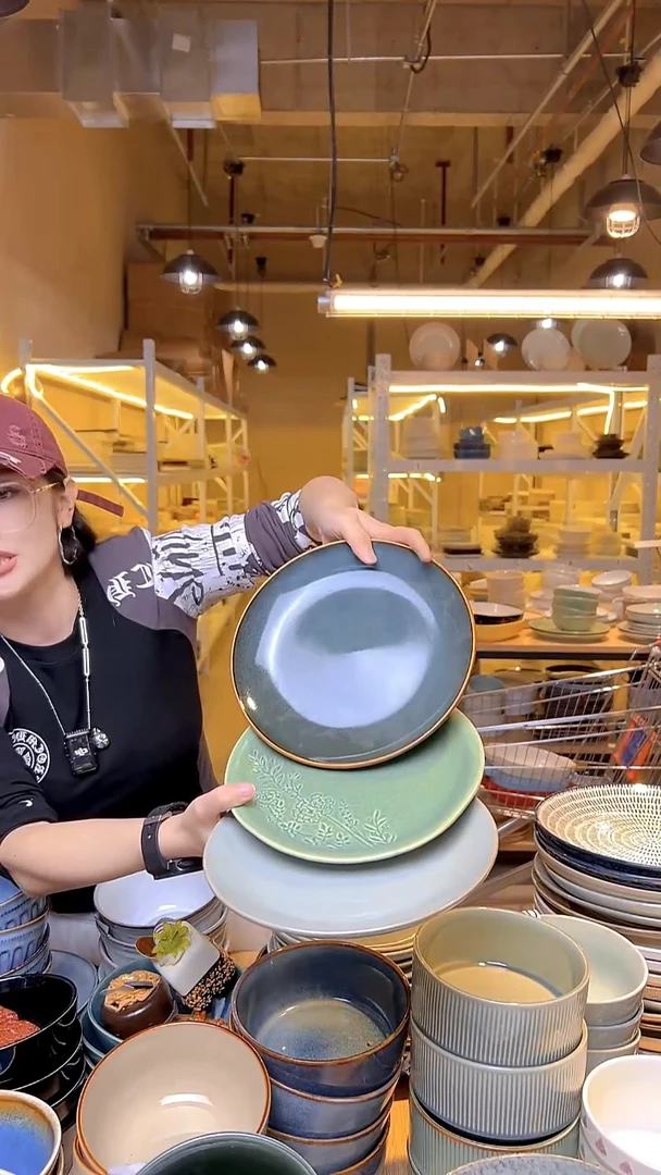 瓷104外贸尾货窑变釉下彩默认微瑕