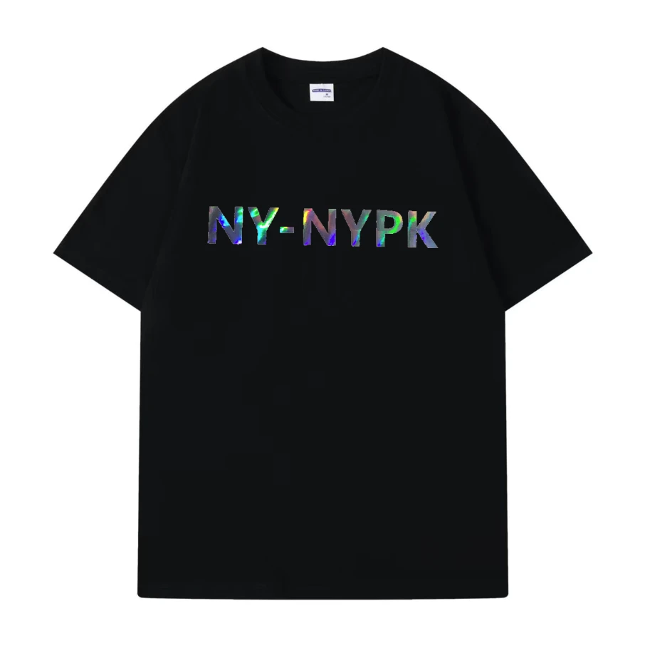 【商场同款】新款时尚短袖夏季男女同款纯棉重磅T恤-镭射NY-NYPK