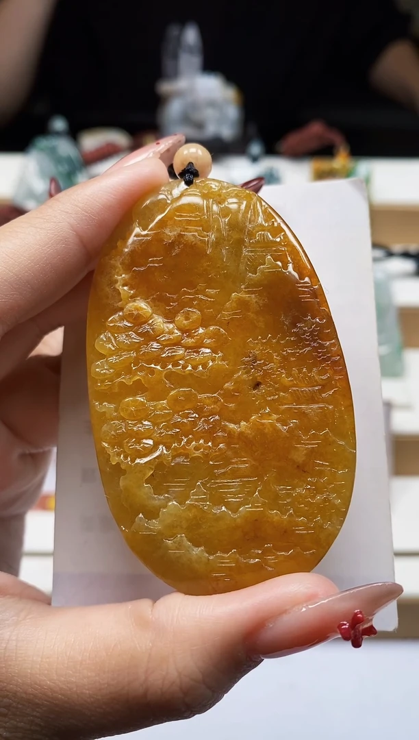 颈饰未镶嵌翡翠翡翠A货