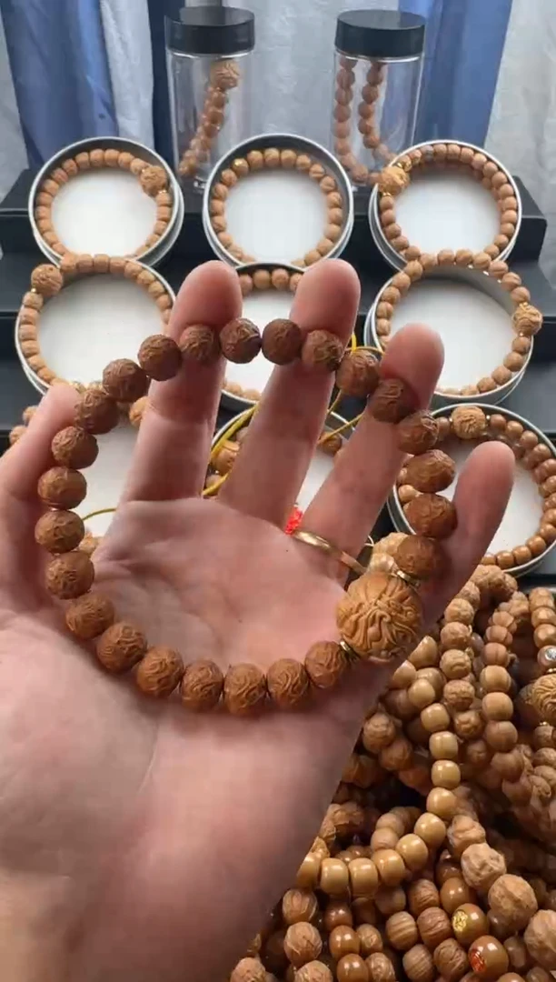 手串猴头核桃虎须微瑕送单颗