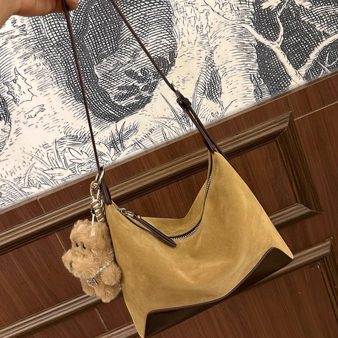 包包女式2025新款韩系慵懒风豹纹托特包高级感小众设计单肩斜挎包