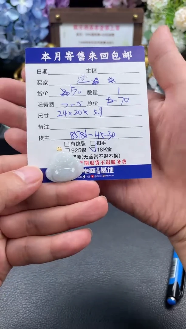 翡翠未镶嵌颈饰逆****_挂件