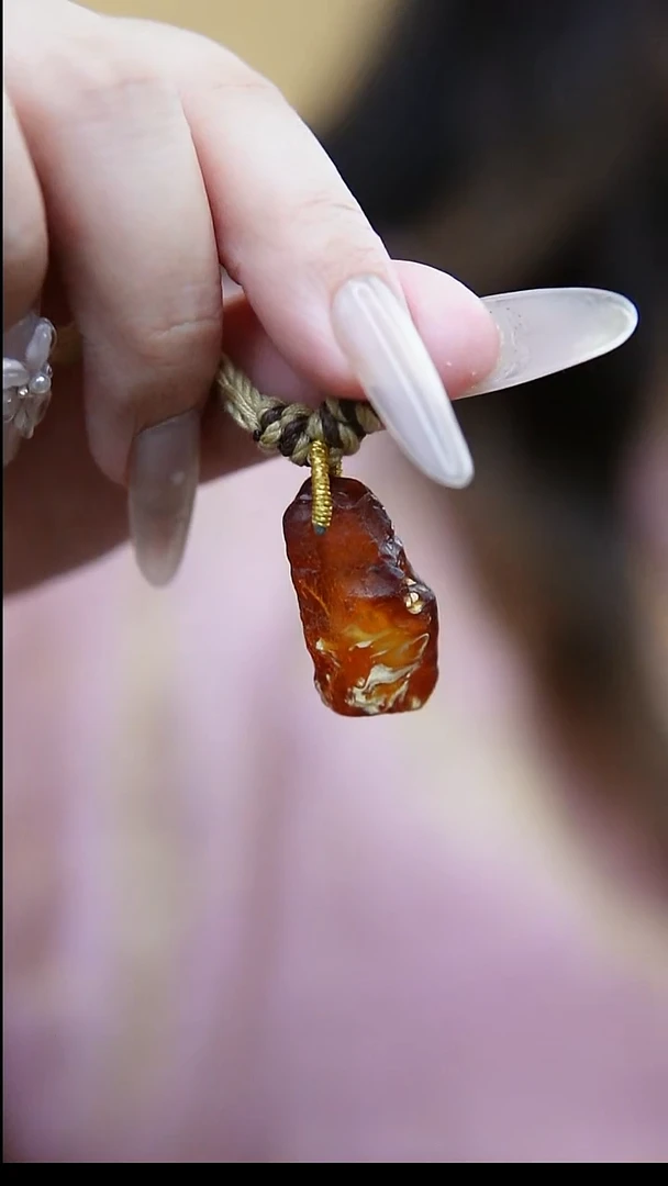 琥珀未镶嵌珠宝奇石 *蜜蜡提溜*活扣头可拆*百搭手串项链