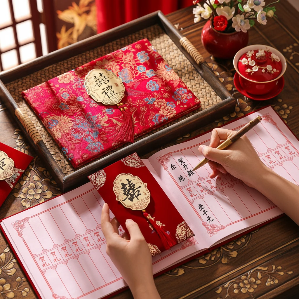 映菲寻结婚礼签到本高档通用登记人情礼单婚庆用品签名册礼金薄