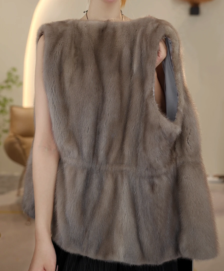 【XC】雪.时尚气质百搭显瘦女士洋气大方收腰新款马甲外套04