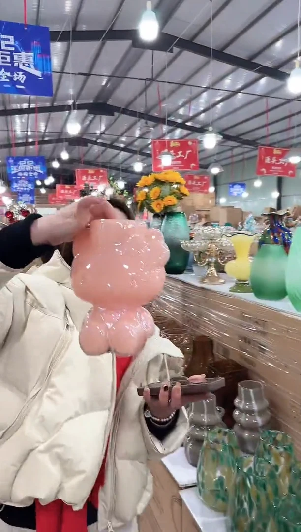 【闪购商品】玻璃于清花器B-早33