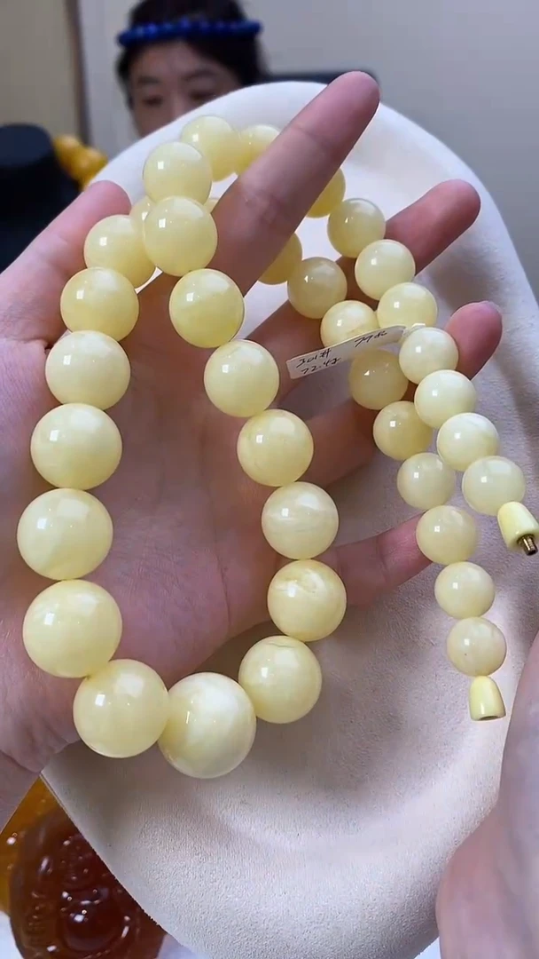 琥珀颈饰未镶嵌项链