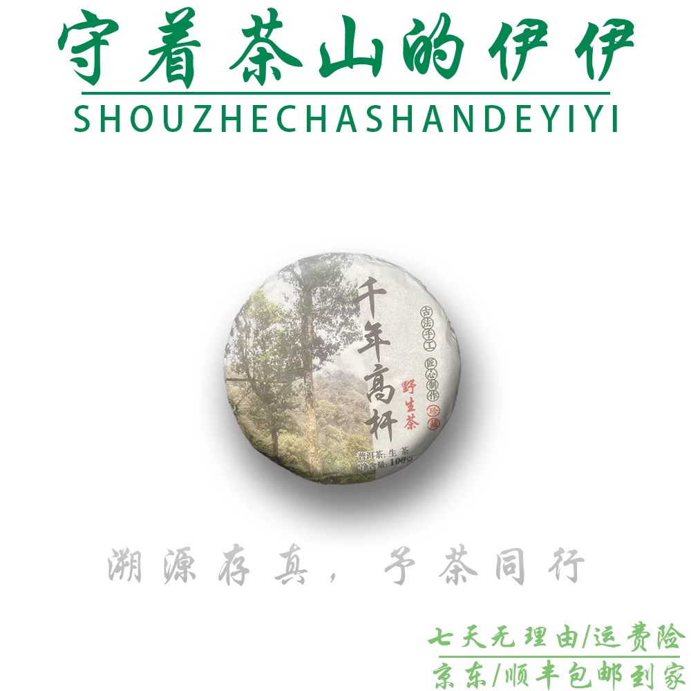 25-0816 200号 2025年千年高杆野生茶100g/饼 生茶