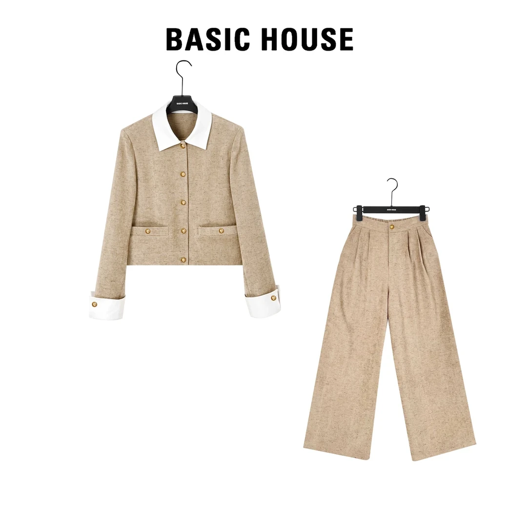 【Basic House】/百家好百搭春款休闲简约女款显瘦气质套装DC892