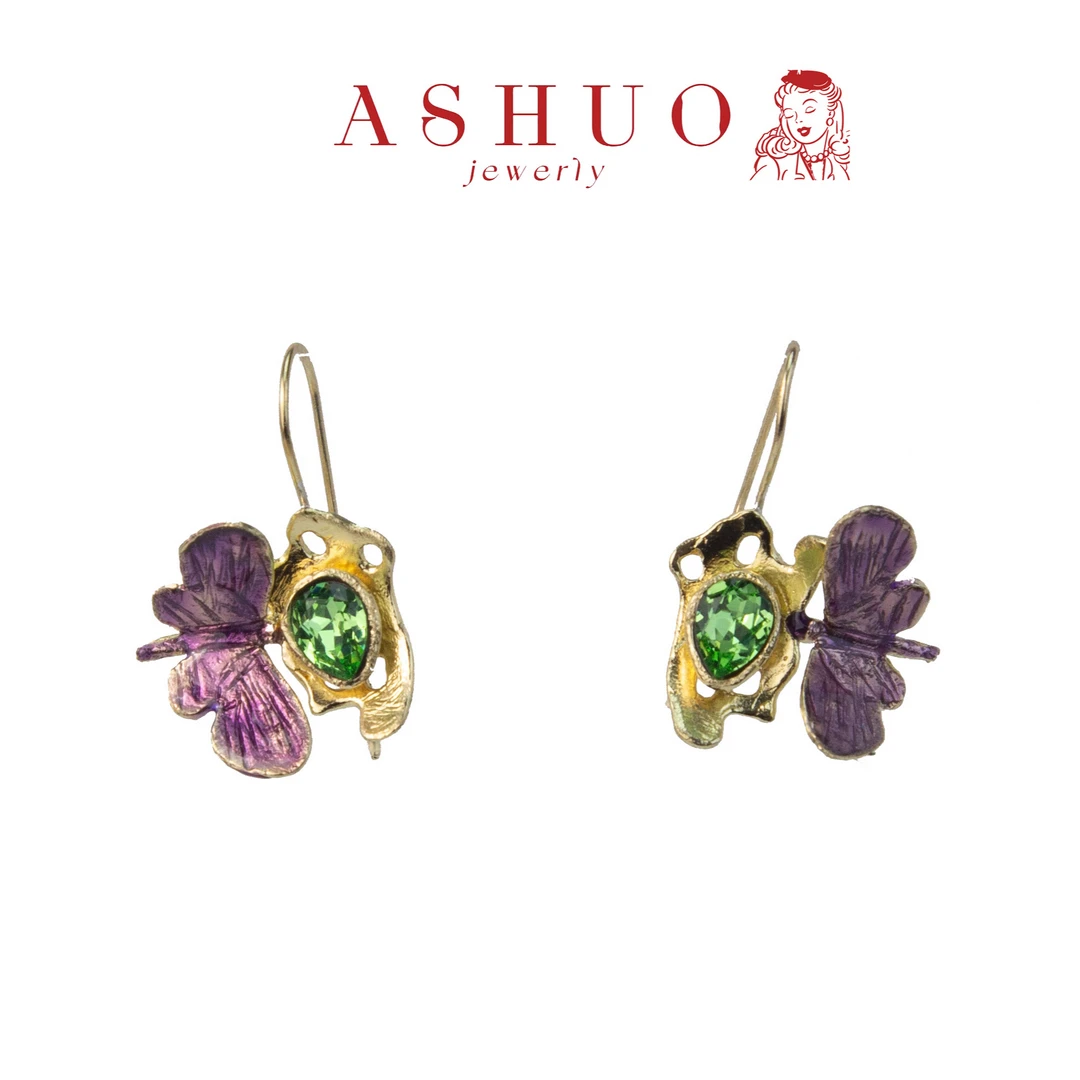 铜合金耳饰 阿烁中古 Kalliope  as9912