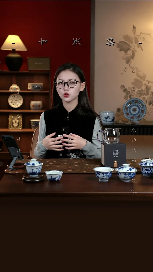 小古柴窑-纯手工压手杯-放下