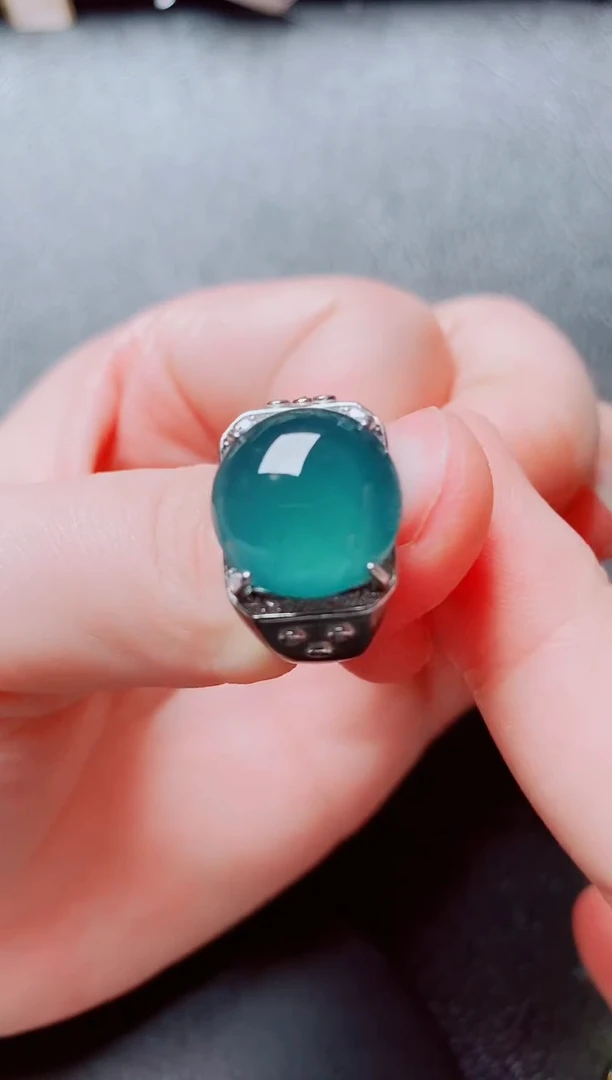 银S925镶嵌戒指翡翠1111