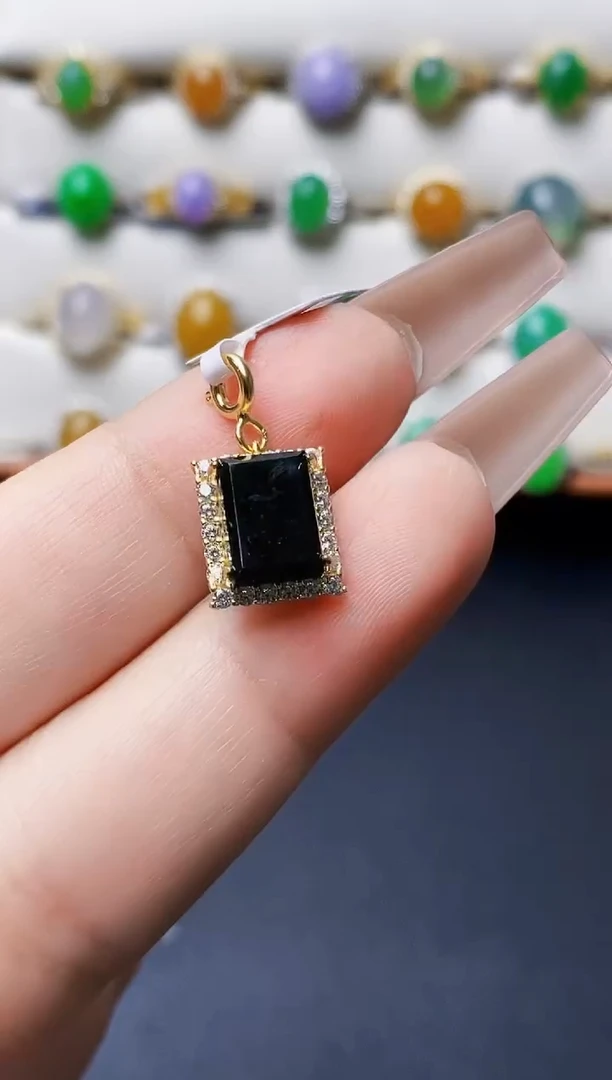 银S925镶嵌戒指翡翠1429