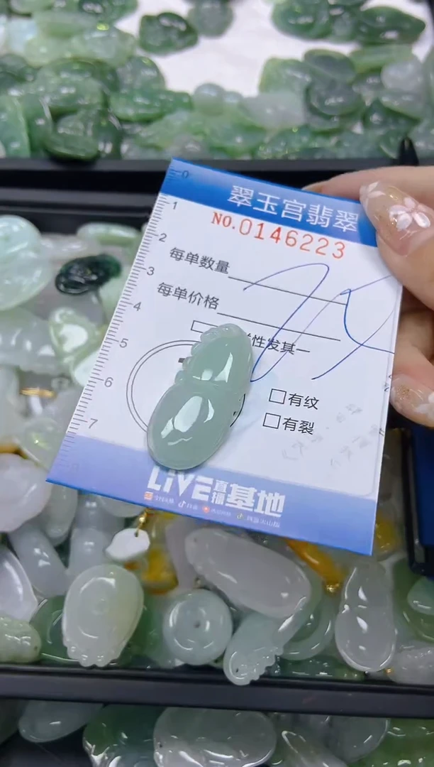 翡翠未镶嵌颈饰闪购0146223