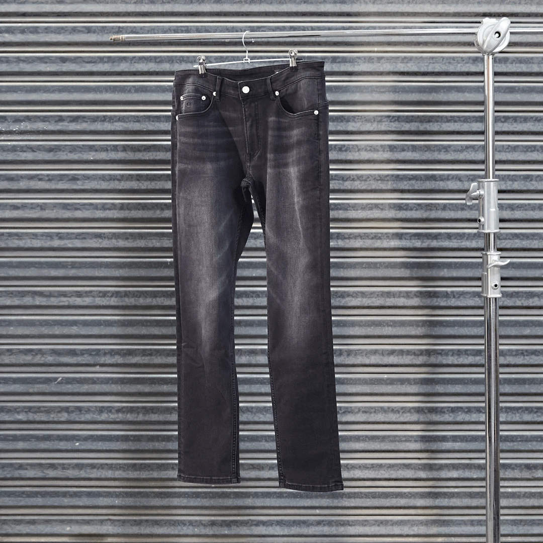 修身轻奢新疆棉织制时尚水洗弹力英伦休闲牛仔裤显瘦做旧