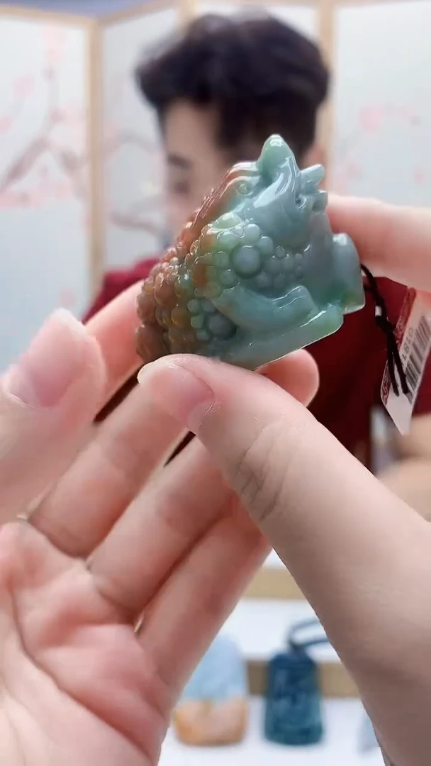 未镶嵌定制翡翠5140lr-毛货挂件167