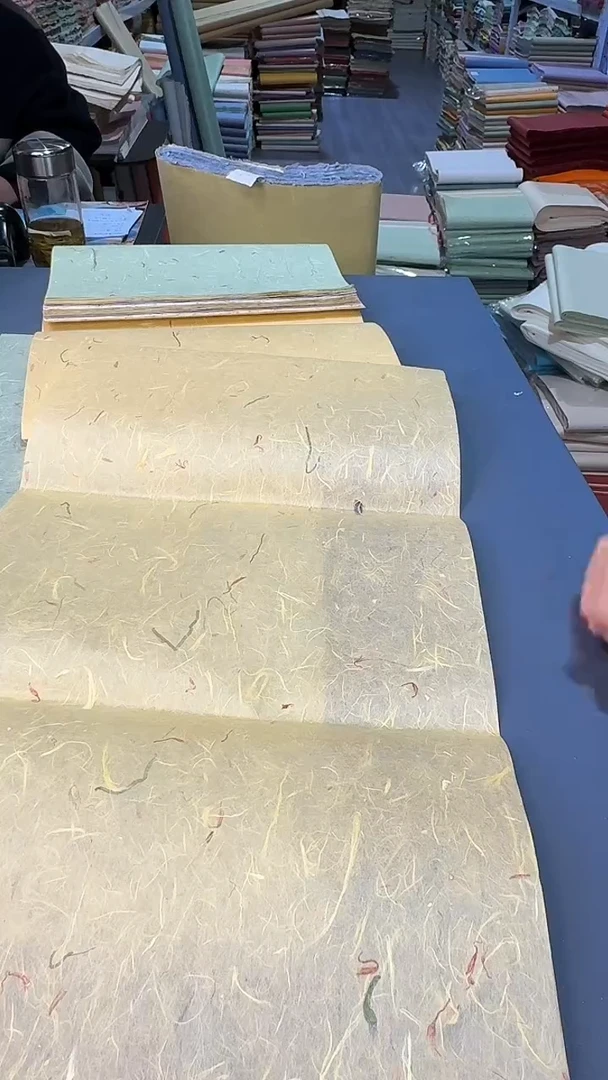 纯手工30*60cm五色50张青丝红花雁楮清水云龙