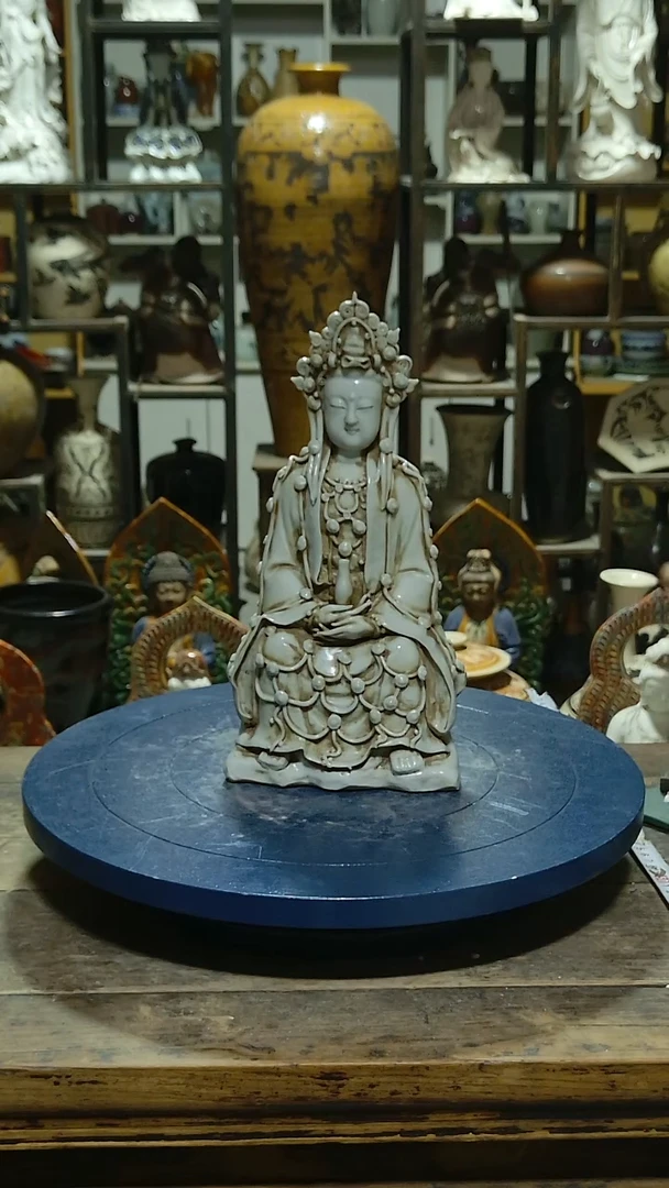 佛像无**神湖田窑观音造像