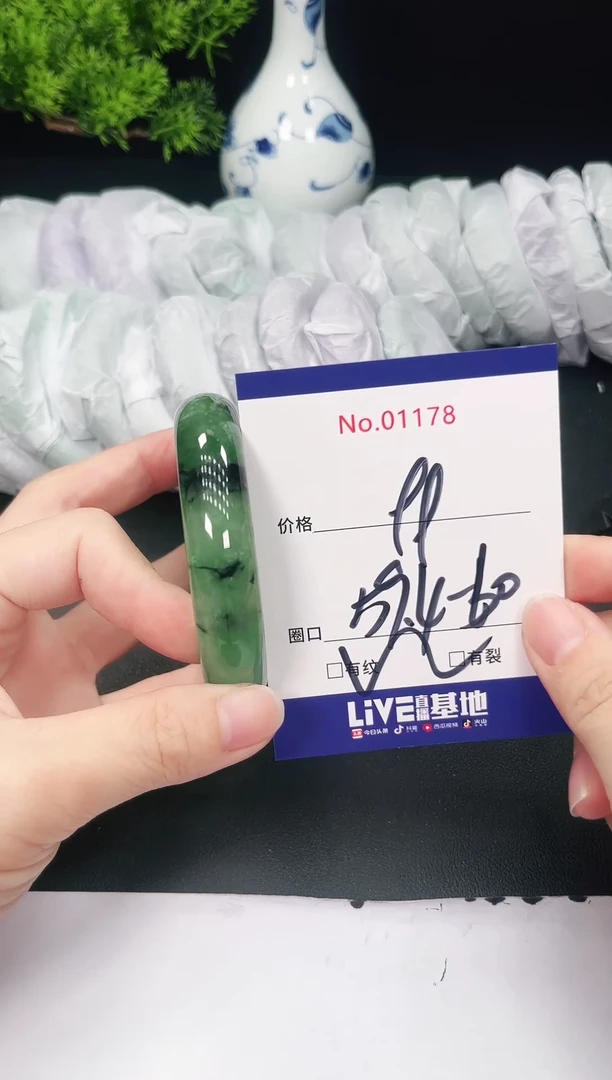 未镶嵌手镯翡翠1178