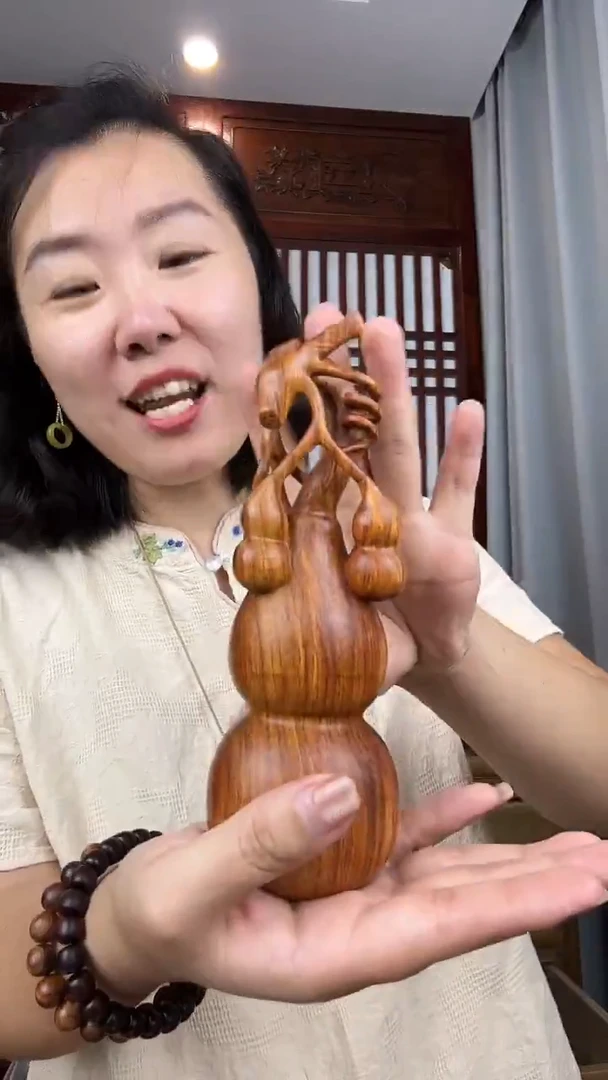 黄花梨/降香黄檀黄花梨大葫芦摆件