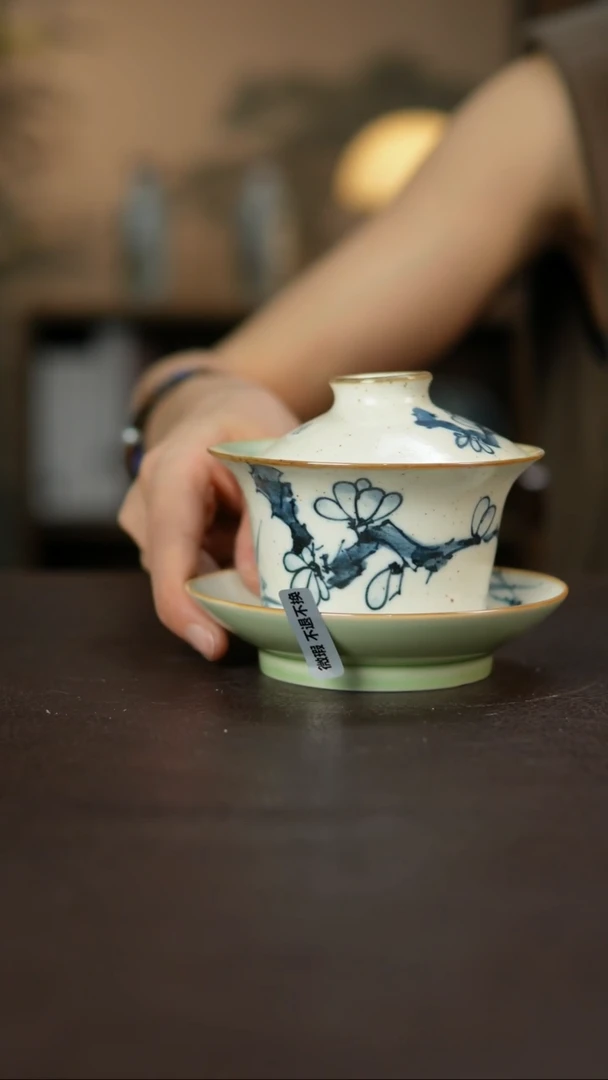 杯景德柴烧手作微瑕