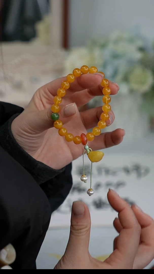 【闪购商品】蜜蜡手串合金手串