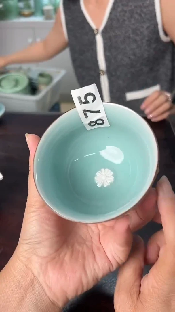 龙泉云间青瓷小米茶器