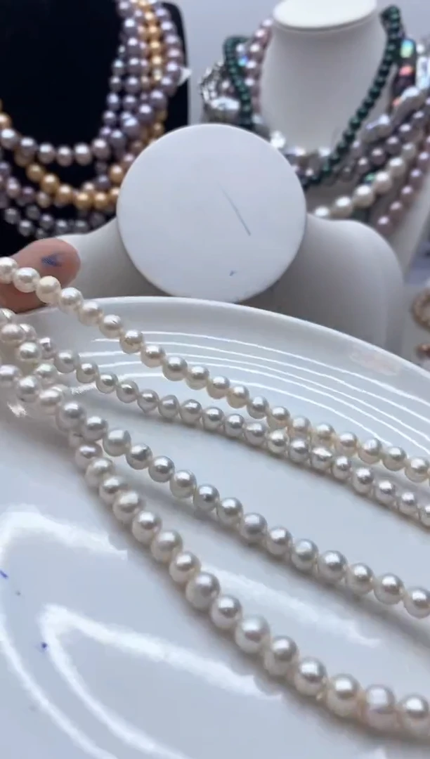 【闪购商品】淡水珍珠颈饰钛钢117