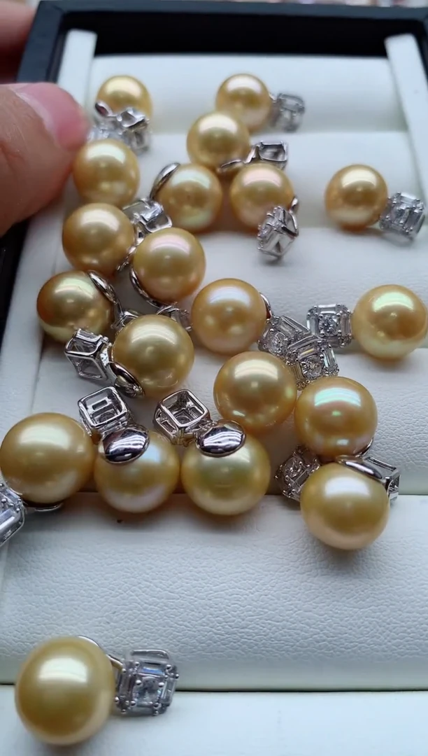 淡水珍珠银S925镶嵌吊坠(不含链)多样性发其一，非无暇