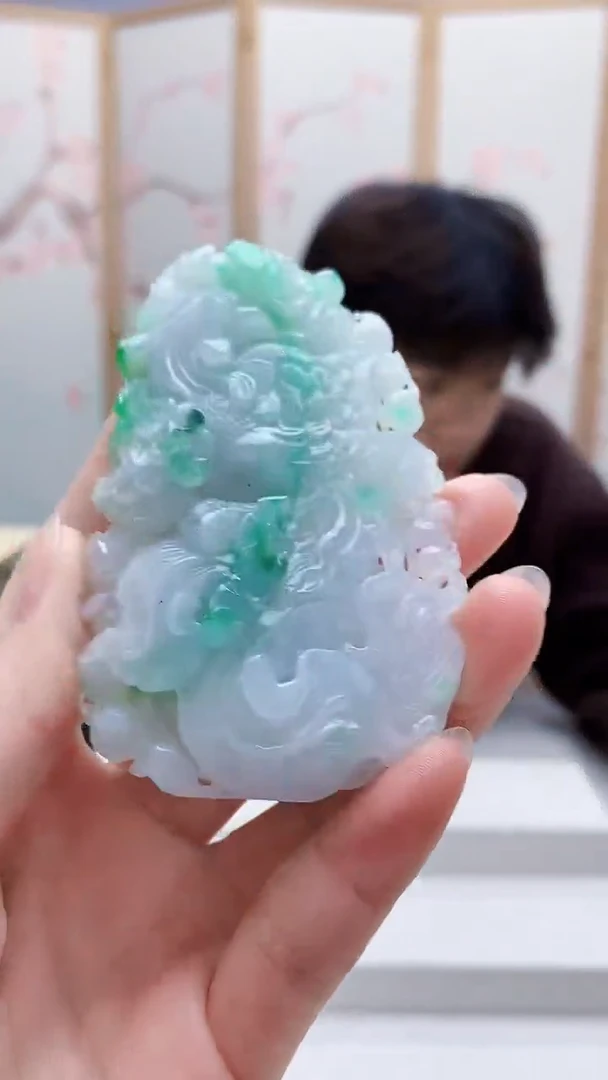 未镶嵌定制翡翠5145ry-毛货挂件57