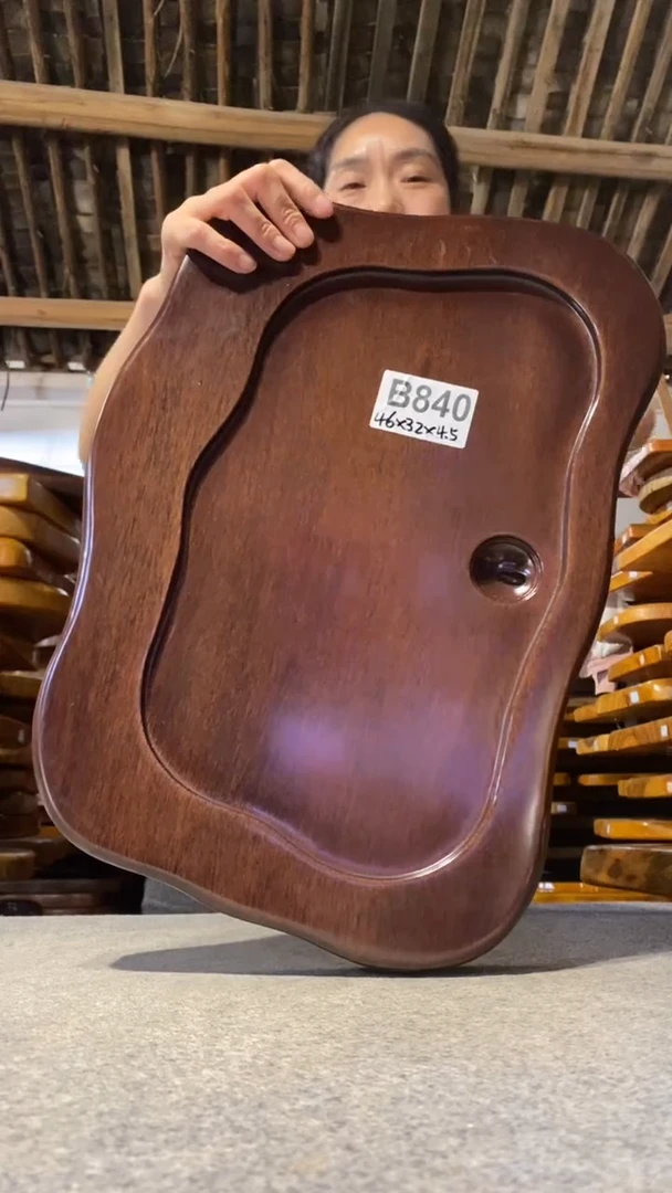 实木茶盘 一物一拍（不含配件）