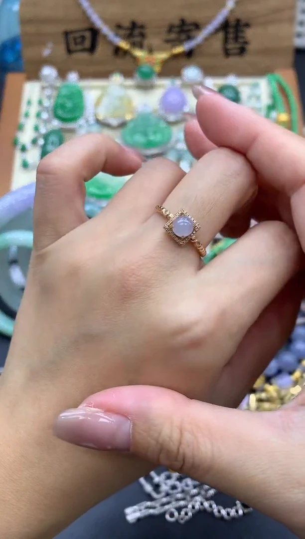 【闪购商品】翡翠戒指18K金镶嵌324-中国好珍宝