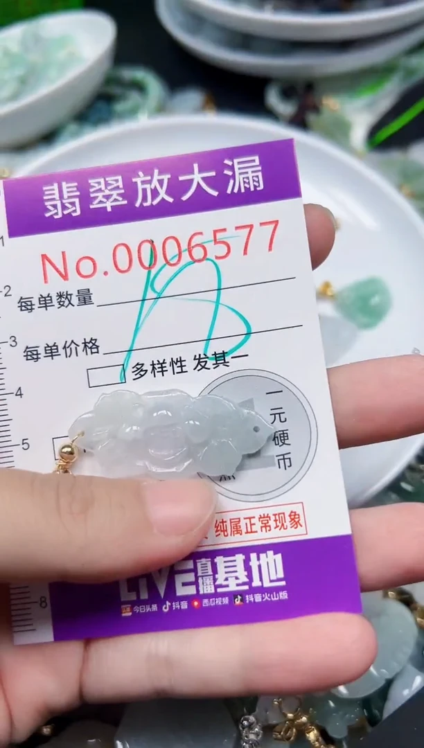 颈饰未镶嵌翡翠6577