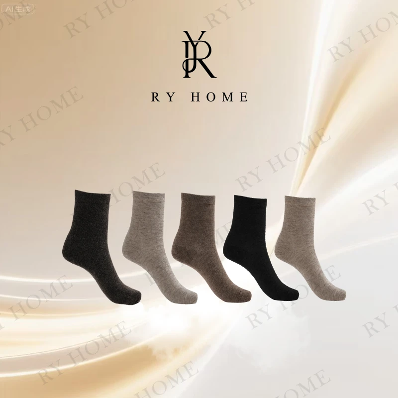 【容雨RYHOME】骆驼绒+羊毛黄金混纺保暖云感女袜253WZ1066