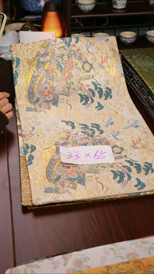 【西阵织花舟一梦双面】中国风干泡织锦茶席33*65