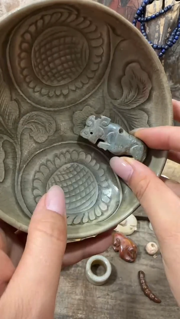 瓷片瓷器，手工，手绘