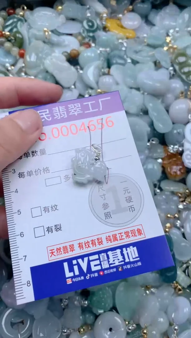 翡翠未镶嵌吊坠(不含链)4656