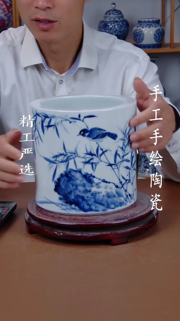瓶景德镇手工手绘陶瓷摆件29