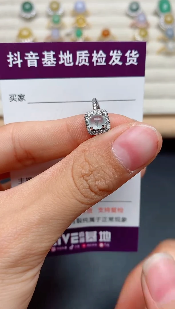 翡翠戒指银S925镶嵌.....