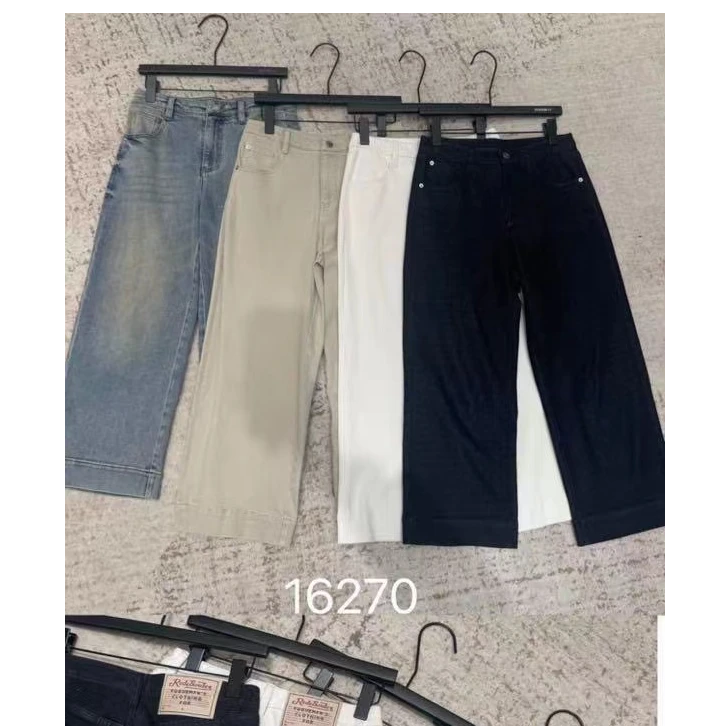 【柏卉服饰】八分牛仔裤