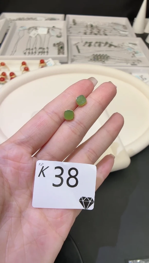 银S925镶嵌和田玉珠宝奇石多样性发一K38