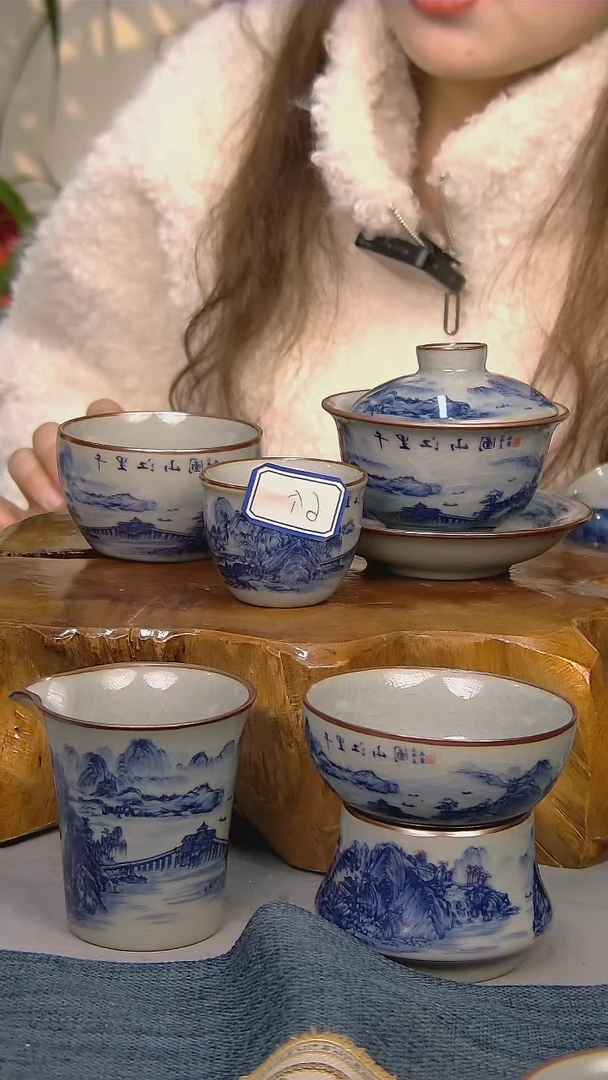 【闪购商品】简装家用款10件套 陶瓷家用茶具系列