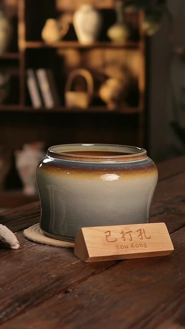 摆件14-391高度18口径18已打孔误差2